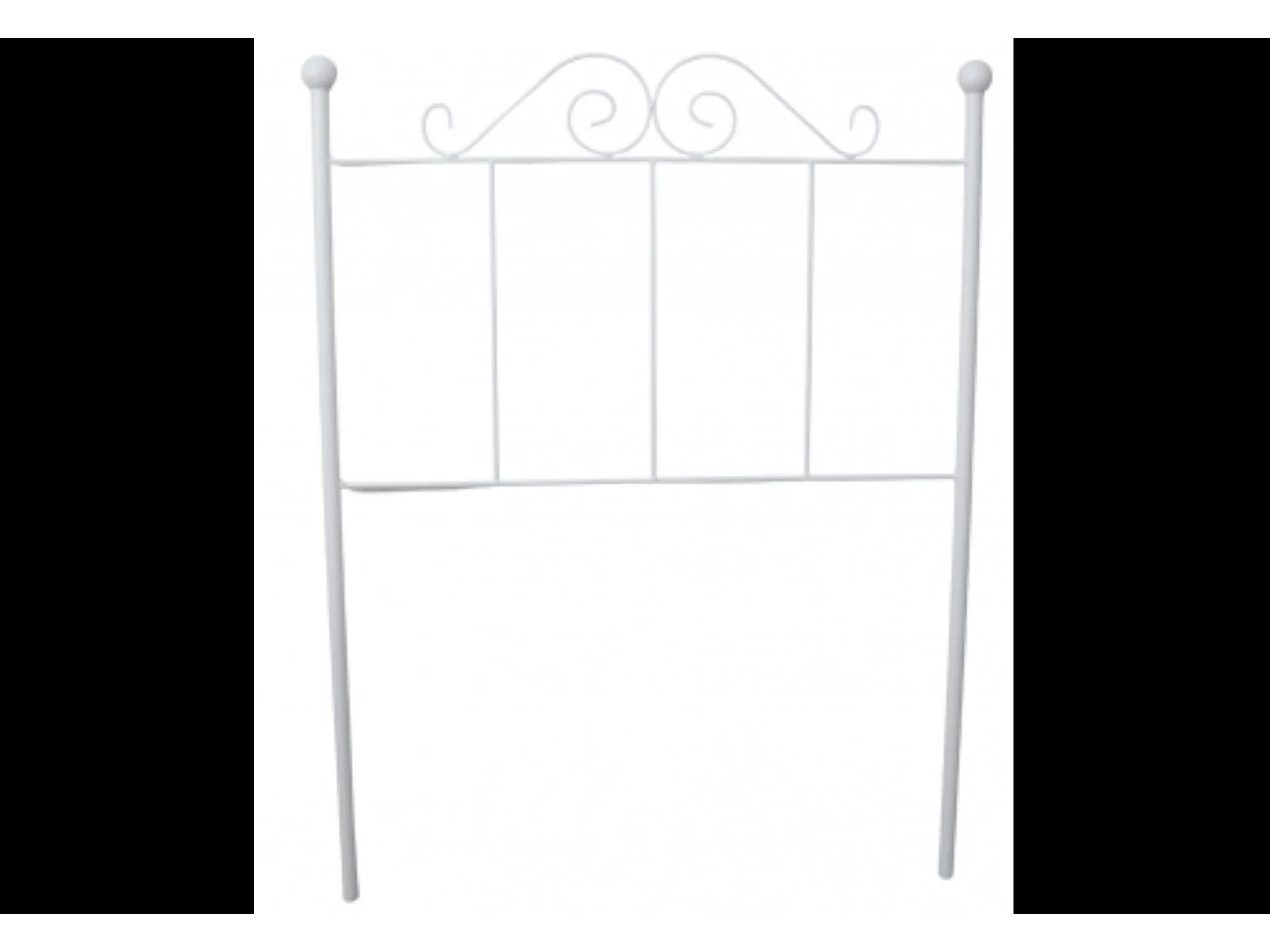 Cabecero Forja Palacio para Cama de 90 Blanco 98x125x4..