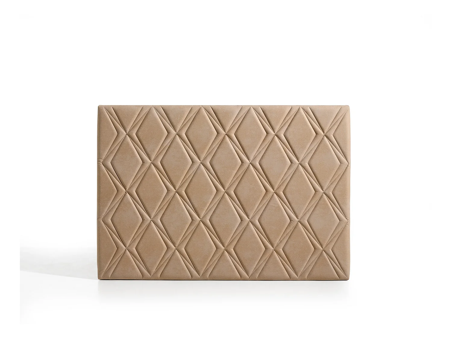Cabecero Rubí para Cama de 80 de Tela Camel 115x115x8..