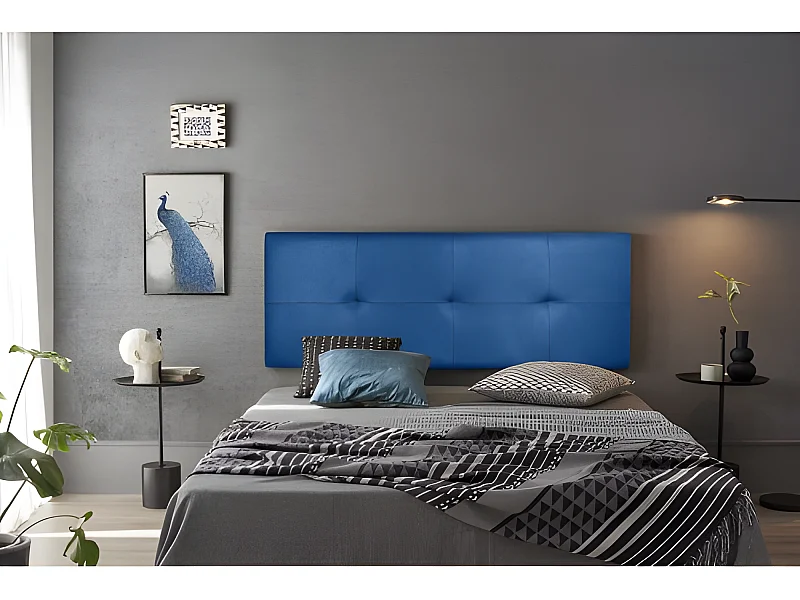 CABECERO CALA POLIPIEL AZUL 170