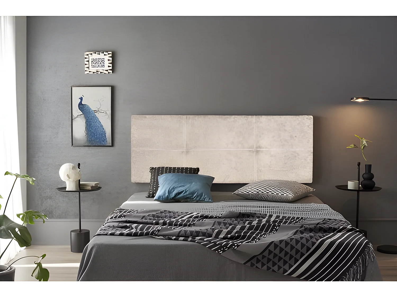 CABECERO DALIA TELA NIDO BEIGE 210