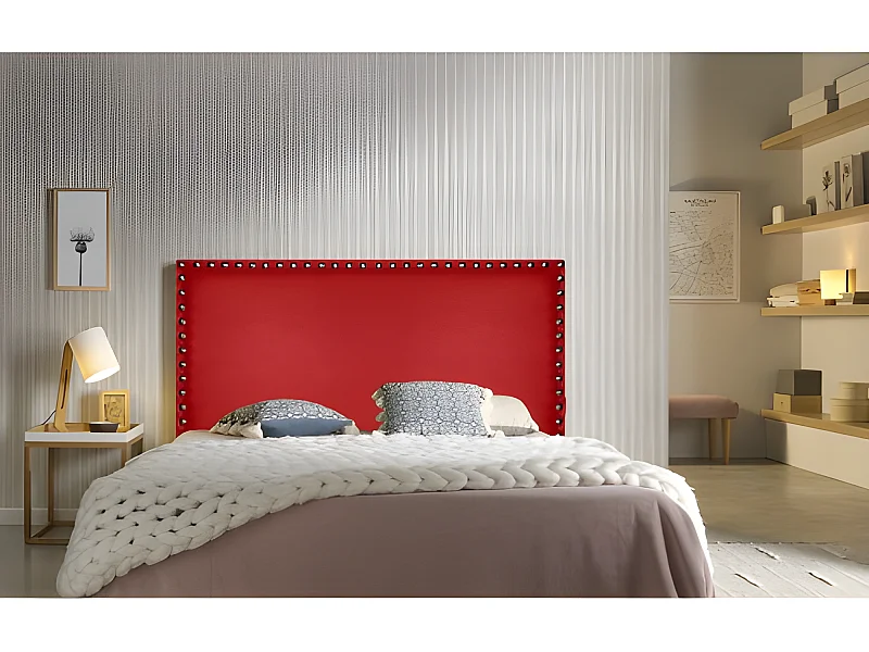 CABECERO LIRIO POLIPIEL ROJO 100