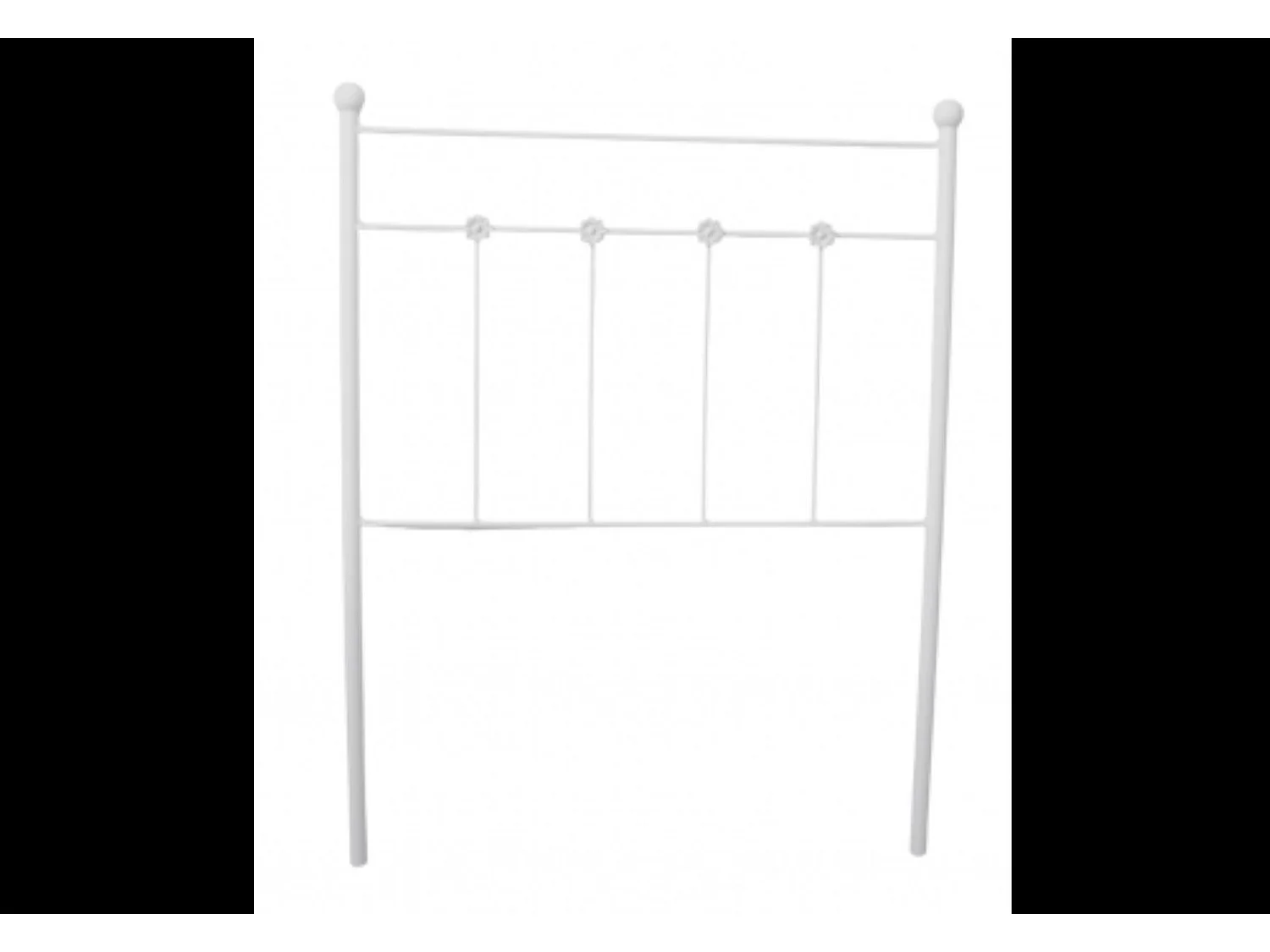 Cabecero Forja Ducal para Cama de 90 Blanco 98x125x4..