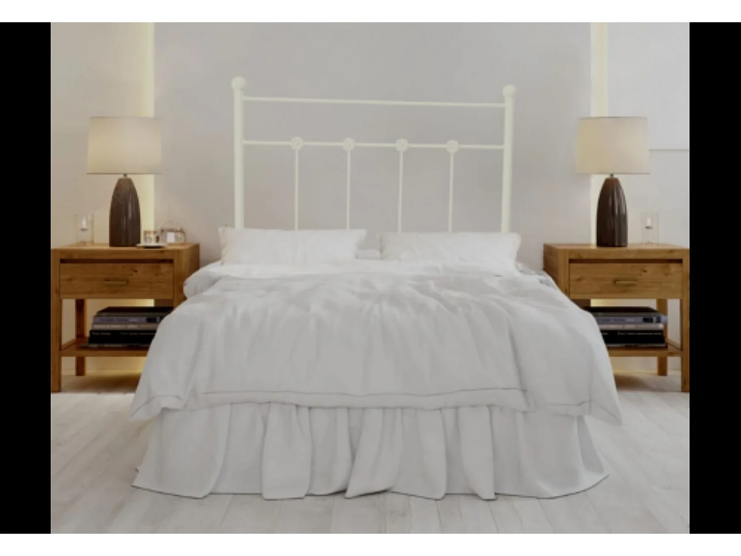 Cabecero Forja Ducal para Cama de 90 Beige 98x125x4..