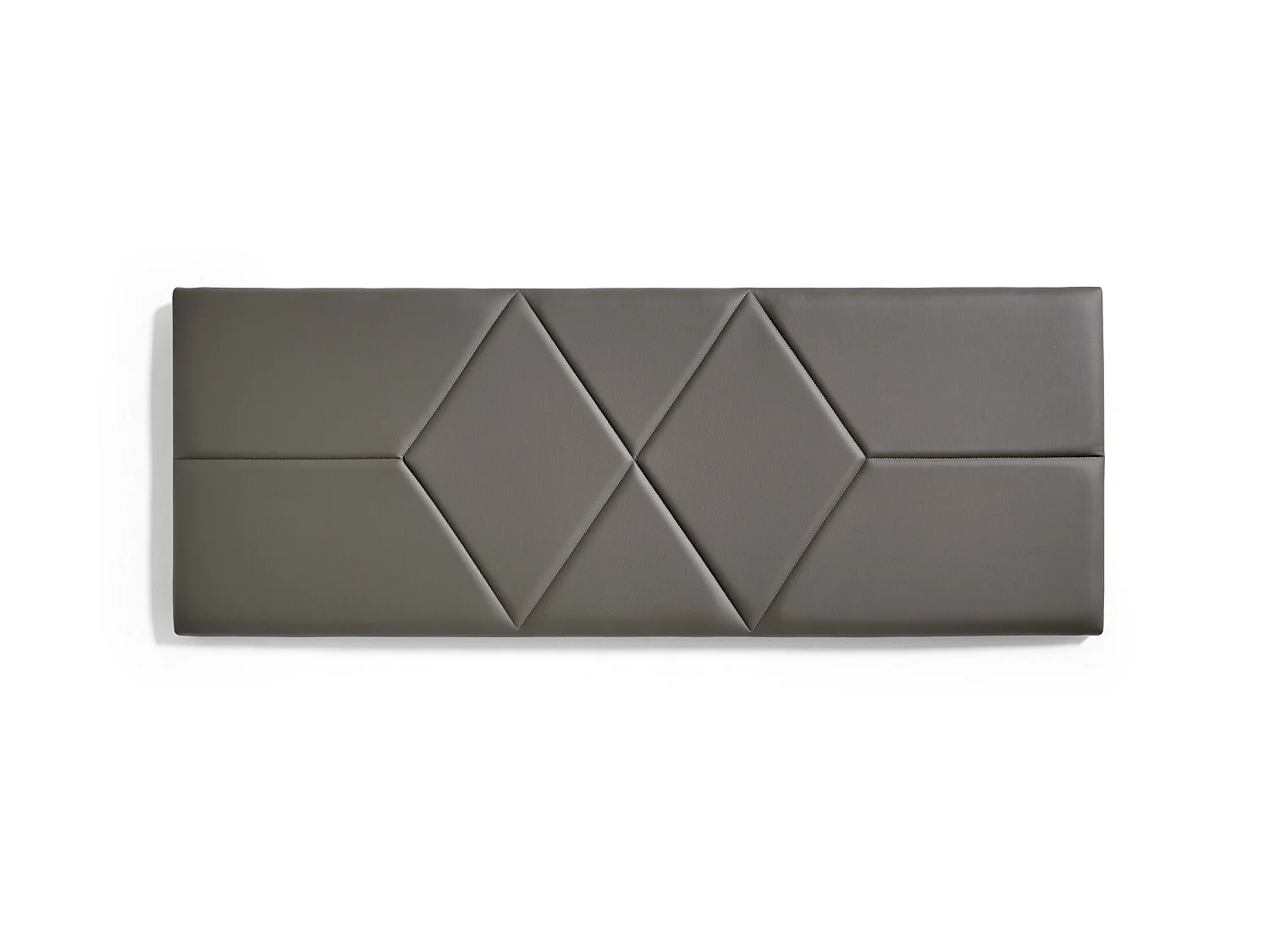 Cabecero de Cama 100 Dos Rombos Polipiel 112x57x5cm Gris