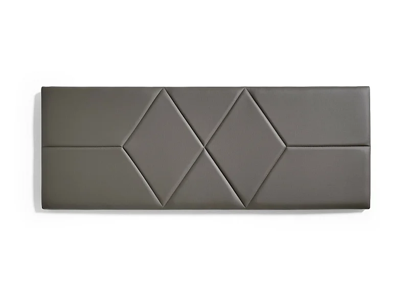 Cabecero de Cama 100 Dos Rombos Polipiel 112x57x5cm Gris