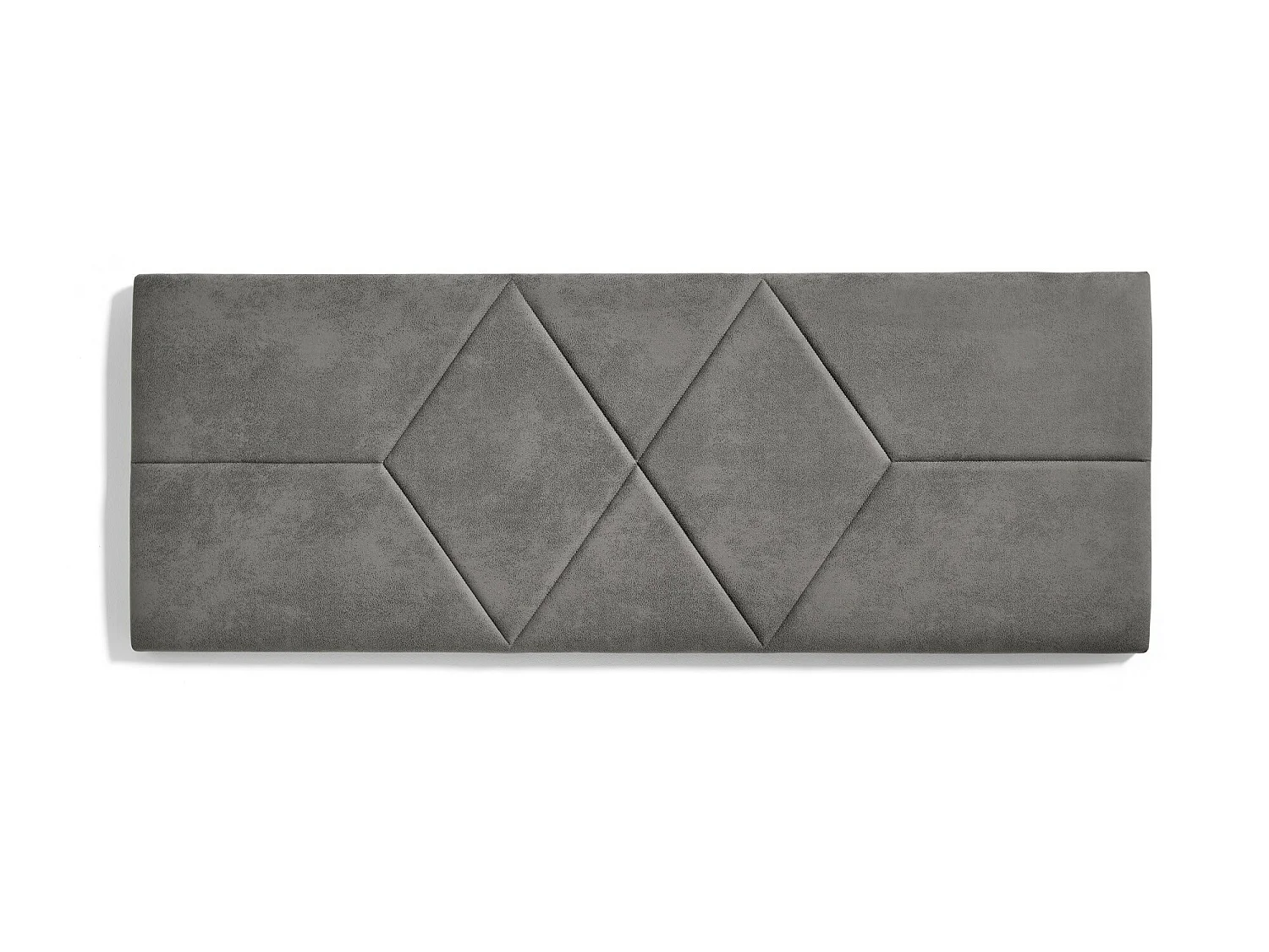 Cabecero de Cama 135 Dos Rombos Tela Antimanchas 152x57x5cm Gris