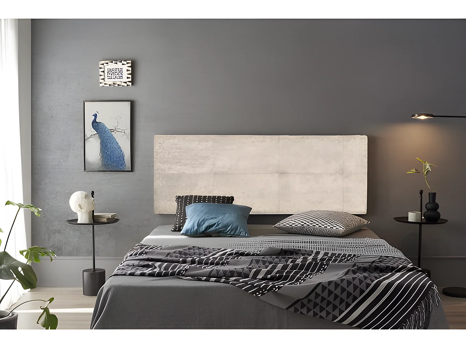 CABECERO CALA TELA BEIGE 160