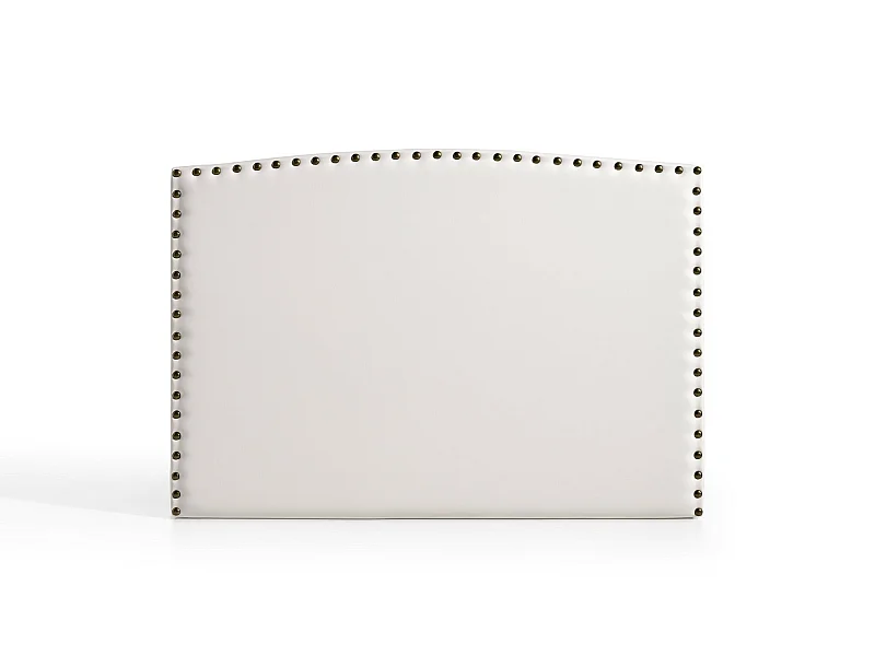 Cabecero Ambar para Cama de 80 de Polipiel Blanco 115x115x8..