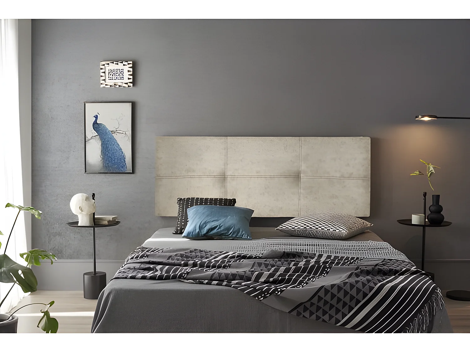 CABECERO DALIA TELA MAGNOLIA BEIGE 145