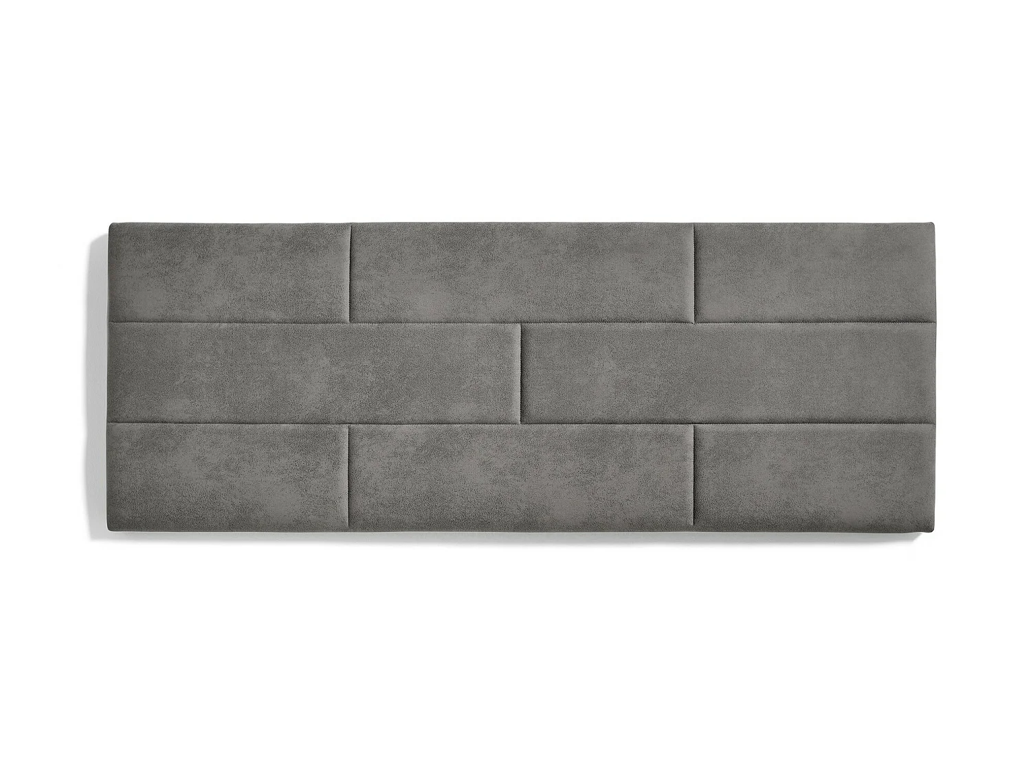 Cabecero de Cama 90 Muro Ladrillos Tela Antimanchas 112x57x5cm Gris