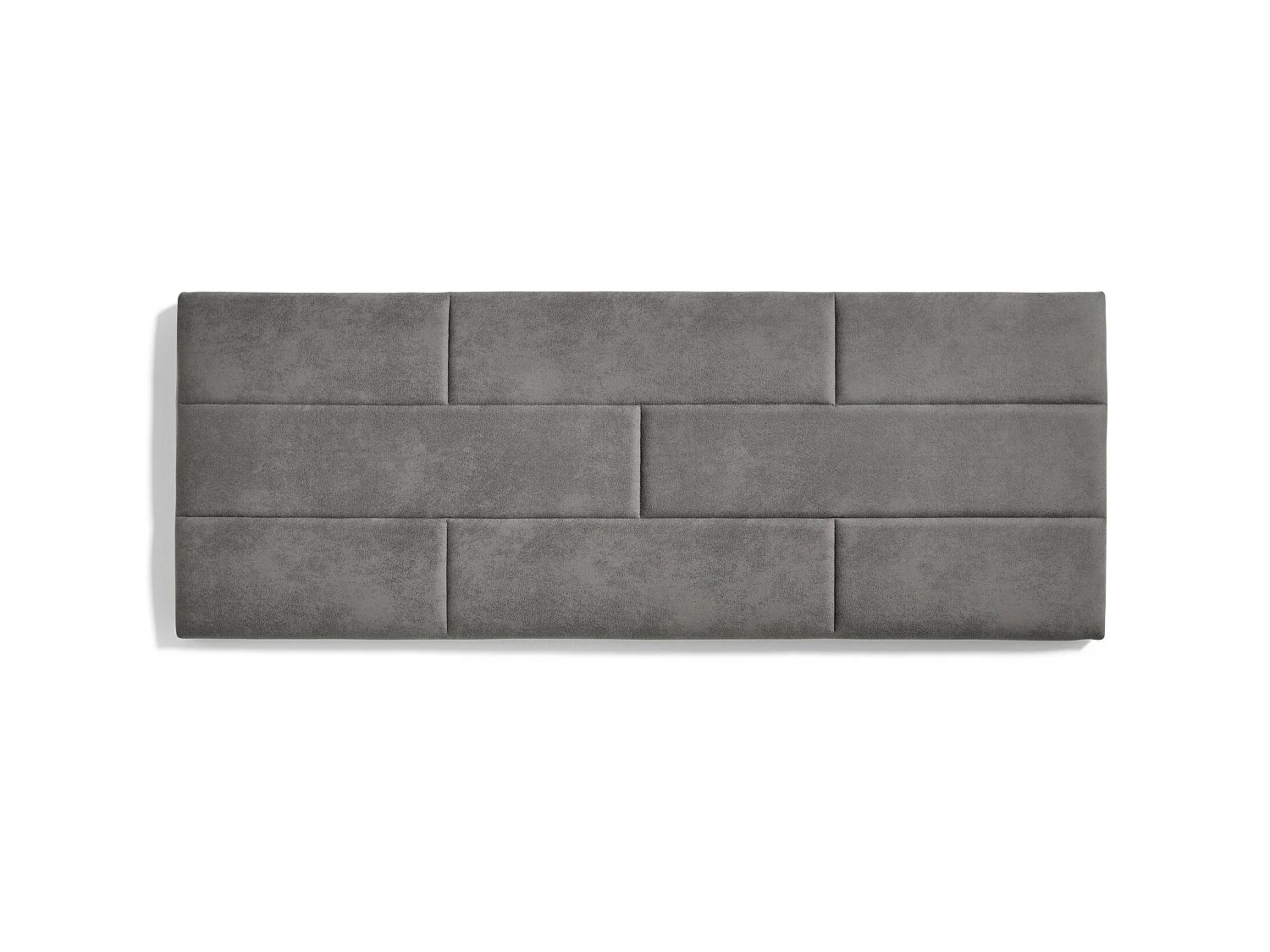 Cabecero de Cama 105 Muro Ladrillos Tela Antimanchas 112x57x5cm Gris