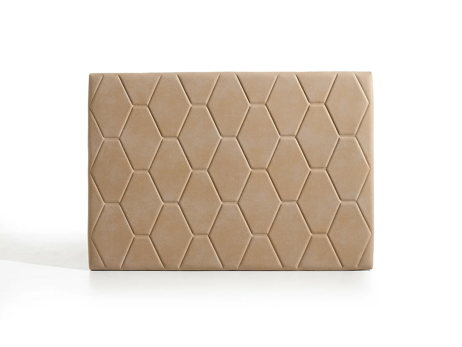 Cabecero Ágata para Cama de 160 de Tela Camel 165x115x8..