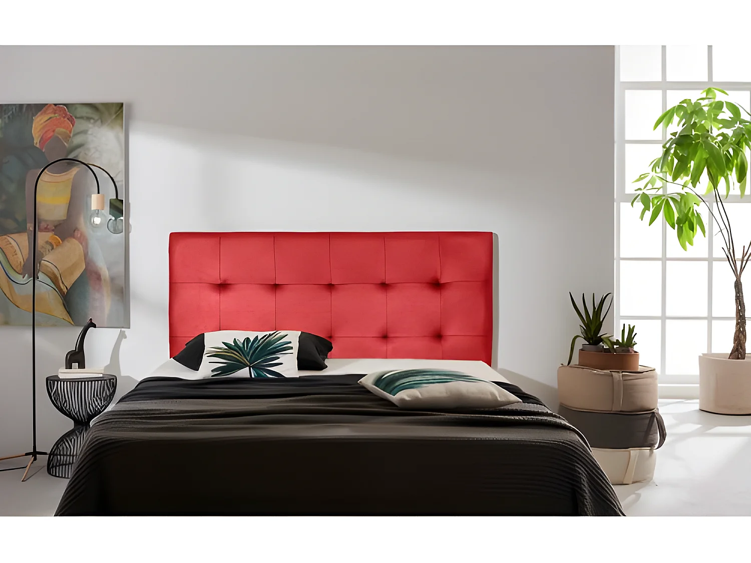 CABECERO ASTER POLIPIEL ROJO 170