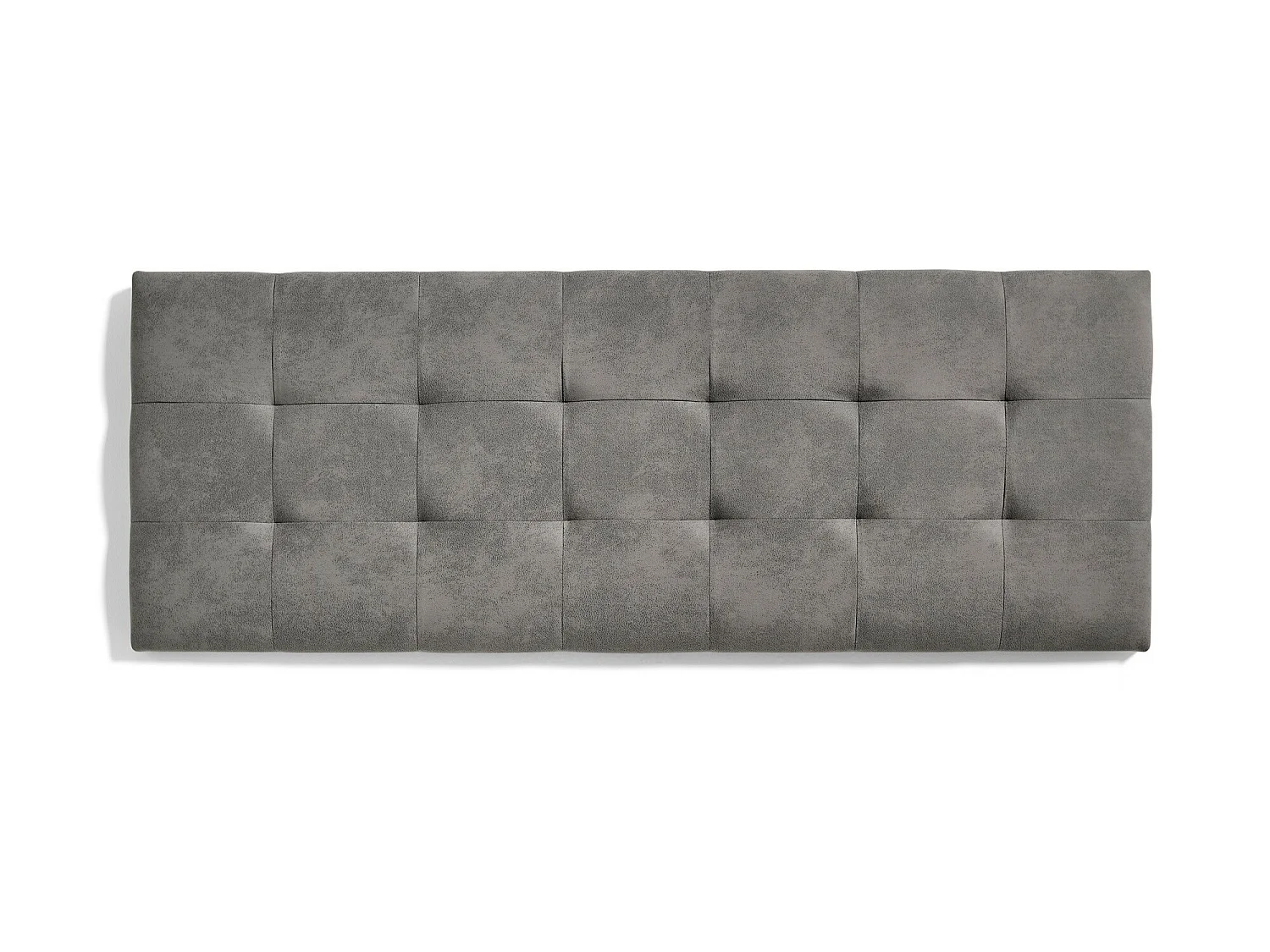 Cabecero de Cama 100 Capitone Cuadros Tela Antimanchas 112x57x5cm Gris