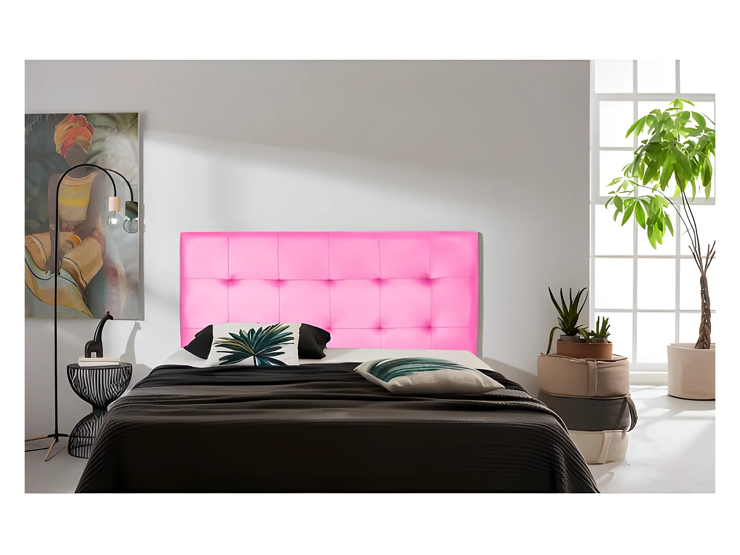 CABECERO ASTER POLIPIEL ROSA 145