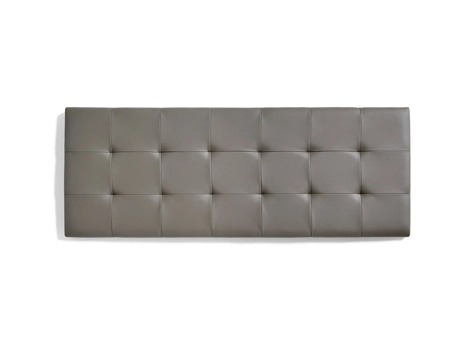 Cabecero de Cama 105 Capitone Cuadros Polipiel 112x57x5cm Gris