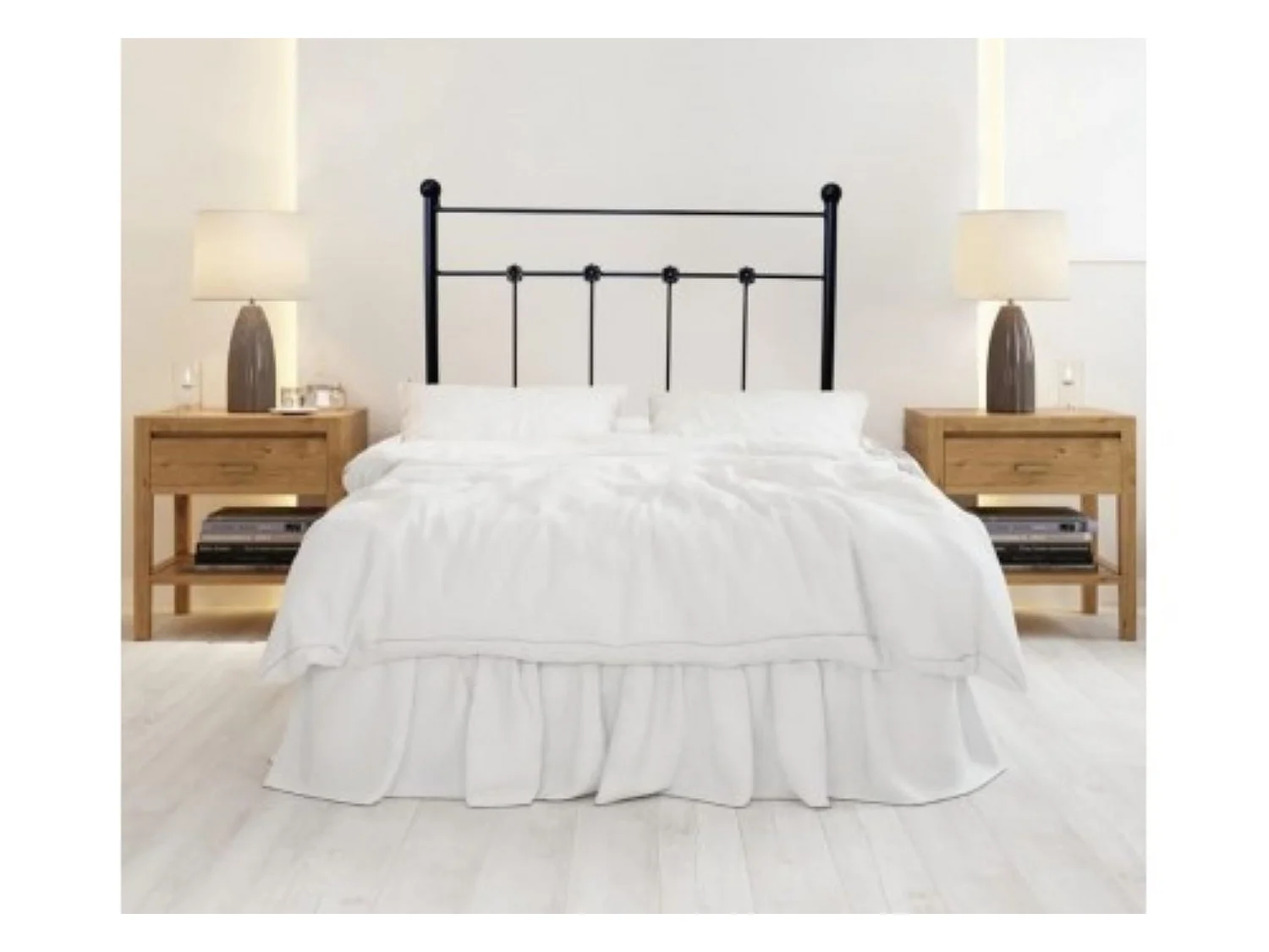 Cabecero Forja Ducal para Cama de 90 Negro 98x125x4..