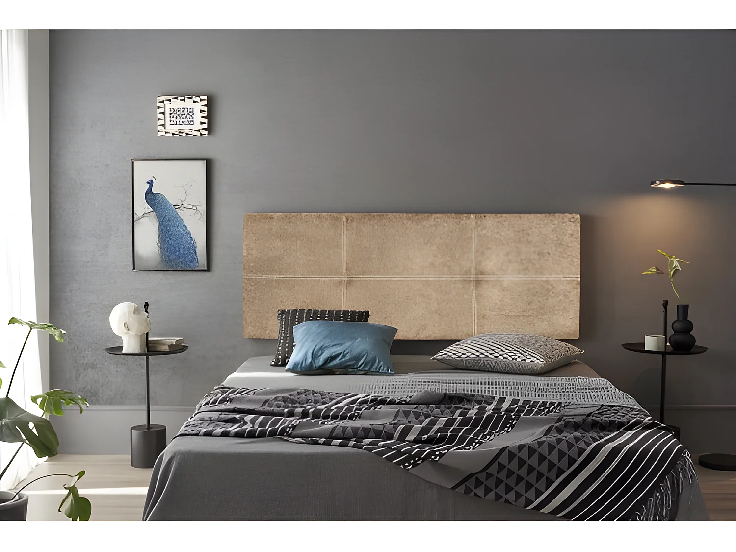 CABECERO DALIA TELA NIDO CHOCOLATE 100