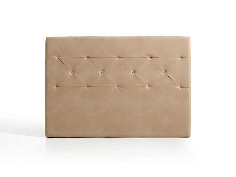 Cabecero Zafiro para Cama de 105 de Tela Camel 115x115x8..