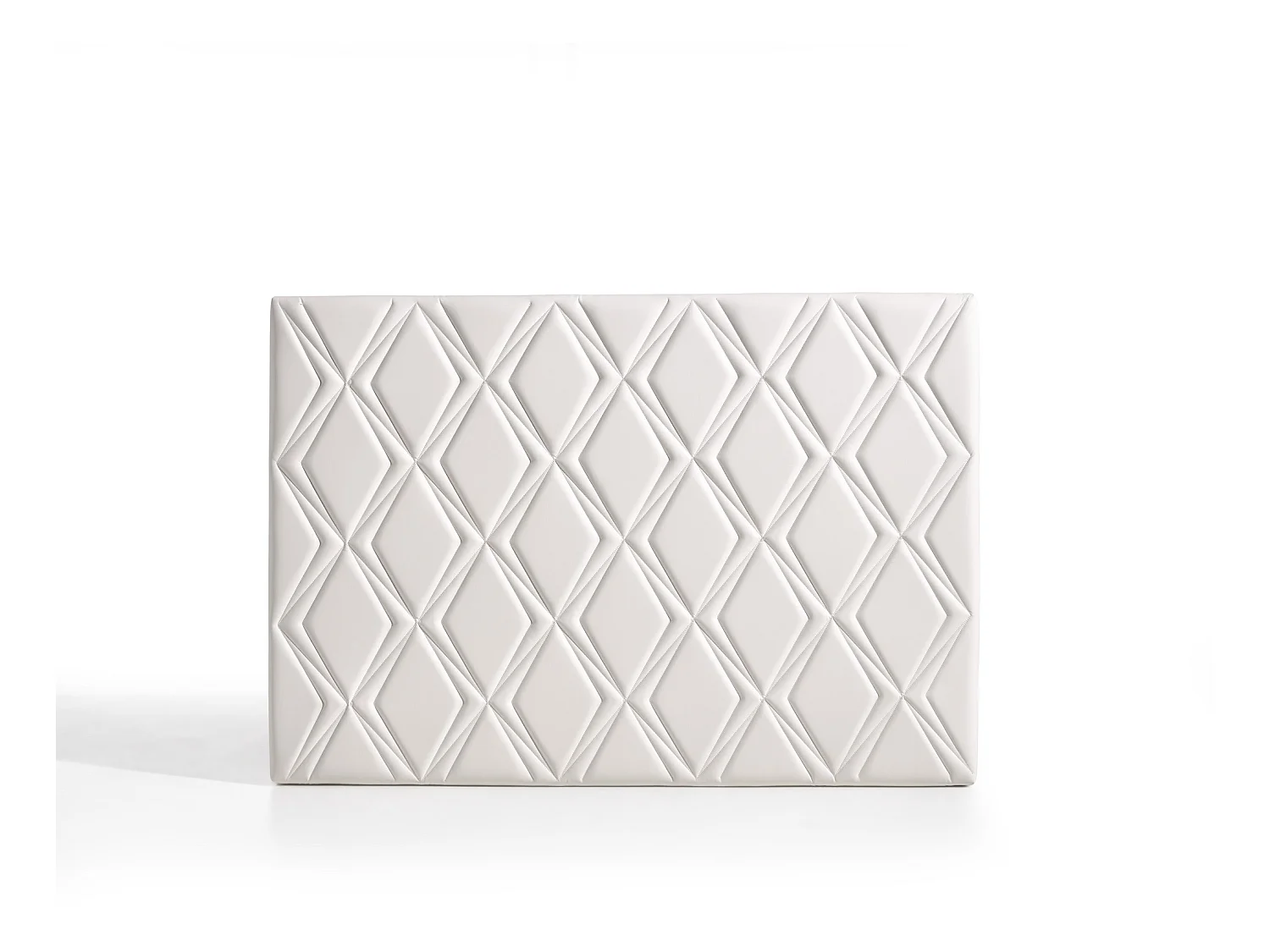 Cabecero Rubí para Cama de 140 de Polipiel Blanco 154x115x8..
