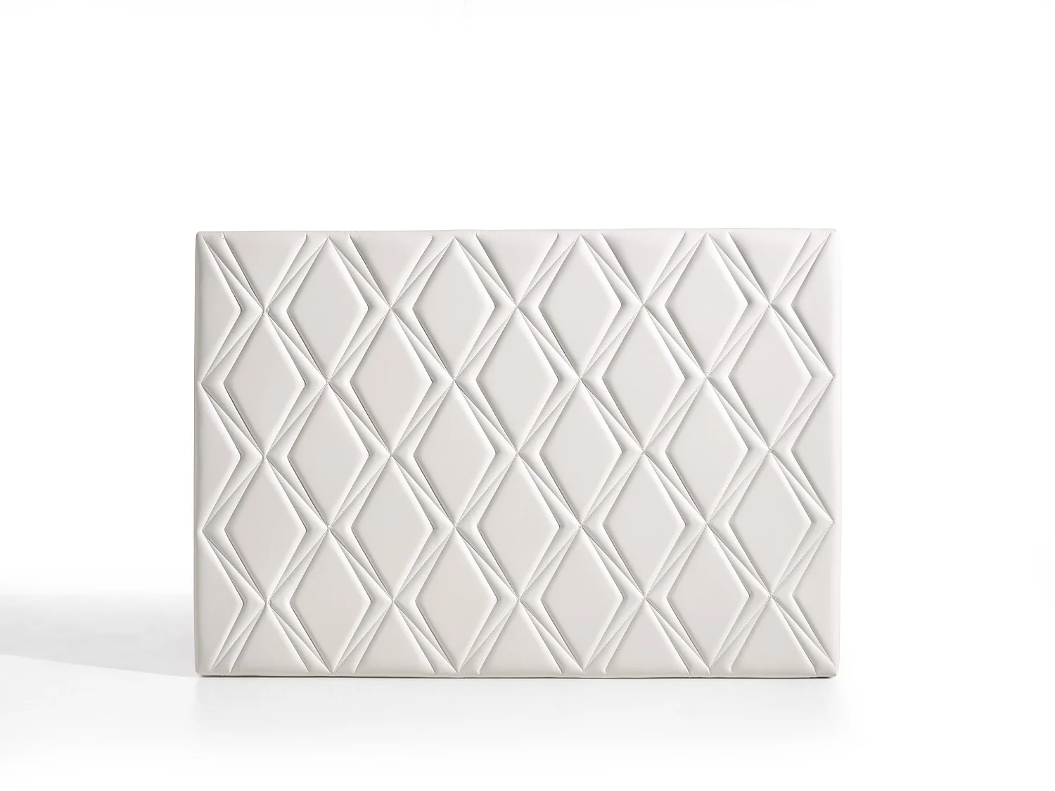 Cabecero Rubí para Cama de 140 de Polipiel Blanco 154x115x8..