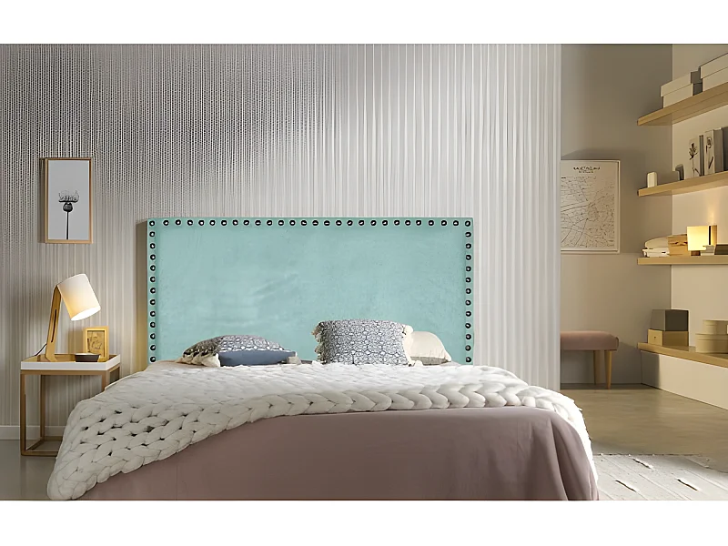 CABECERO LIRIO TELA AGUA VERDE 100