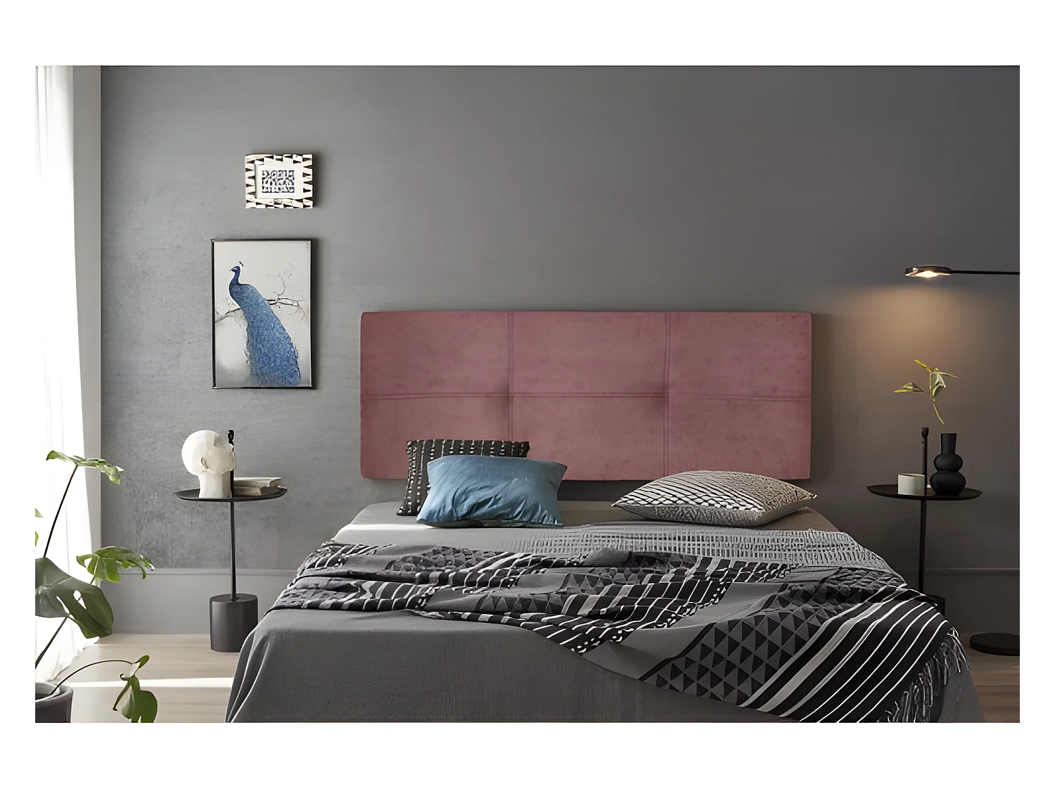 CABECERO DALIA TELA MAGNOLIA FUCSIA 220