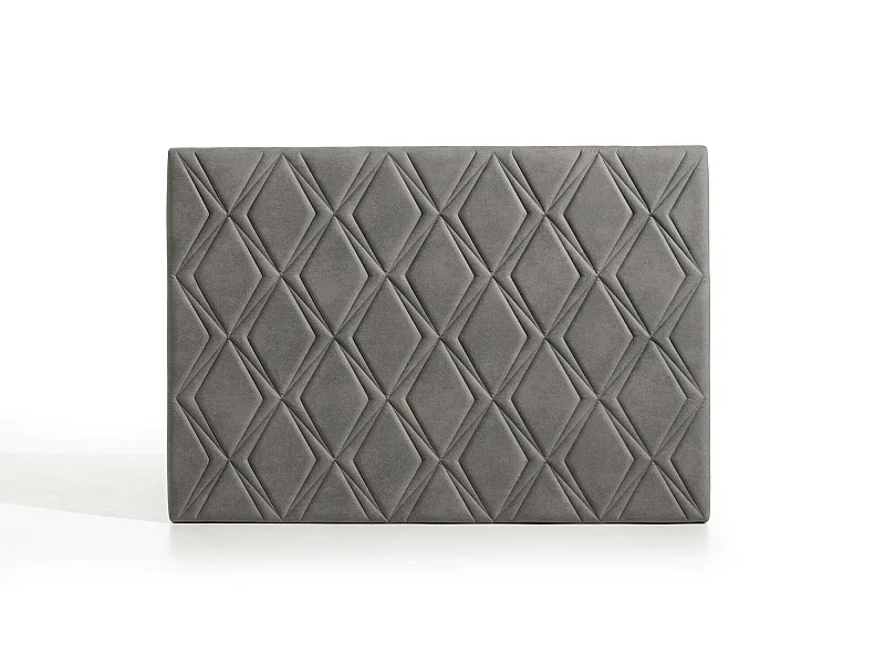 Cabecero Rubí para Cama de 90 de Tela Gris 115x115x8..