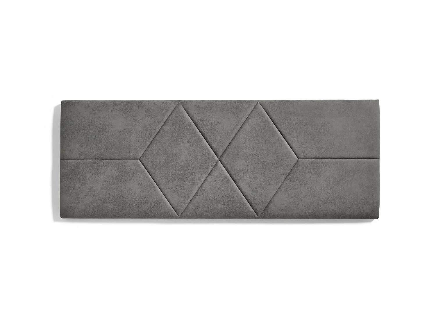 Cabecero de Cama 140 Dos Rombos Tela Antimanchas 152x57x5cm Gris
