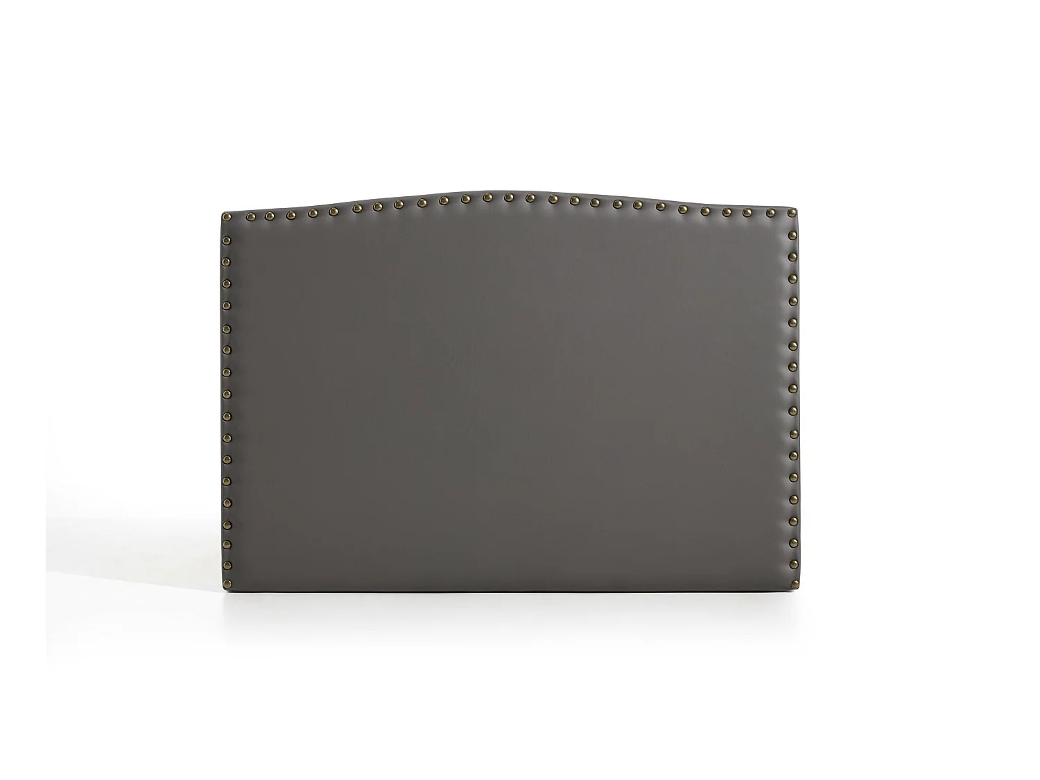 Cabecero Ambar para Cama de 120 de Polipiel Gris 154x115x8..
