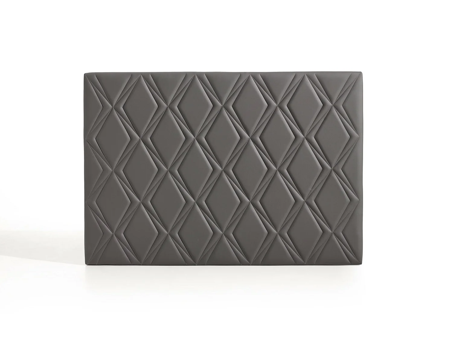 Cabecero Rubí para Cama de 120 de Polipiel Gris 154x115x8..