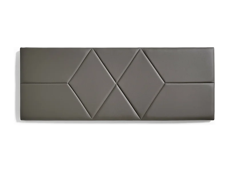 Cabecero de Cama 110 Dos Rombos Polipiel 112x57x5cm Gris