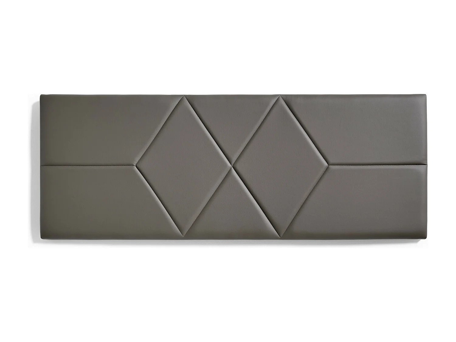 Cabecero de Cama 110 Dos Rombos Polipiel 112x57x5cm Gris