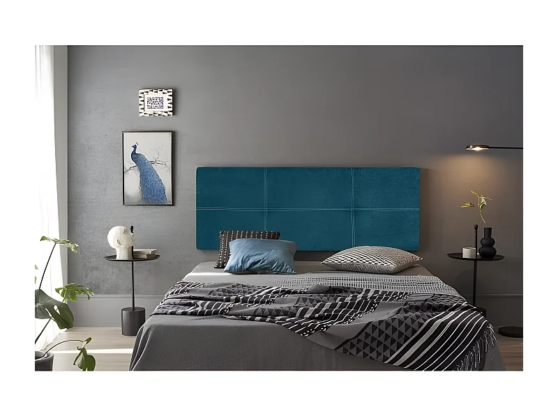 CABECERO DALIA TELA NIDO AZUL 170