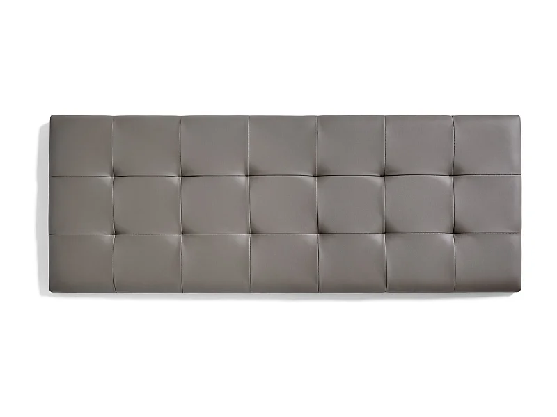 Cabecero de Cama 120 Capitone Cuadros Polipiel 152x57x5cm Gris