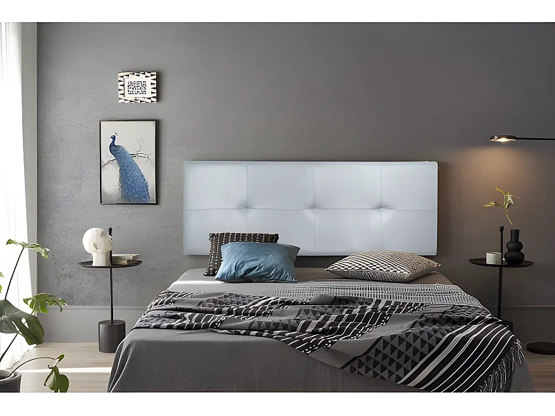 CABECERO CALA POLIPIEL PLATA 130