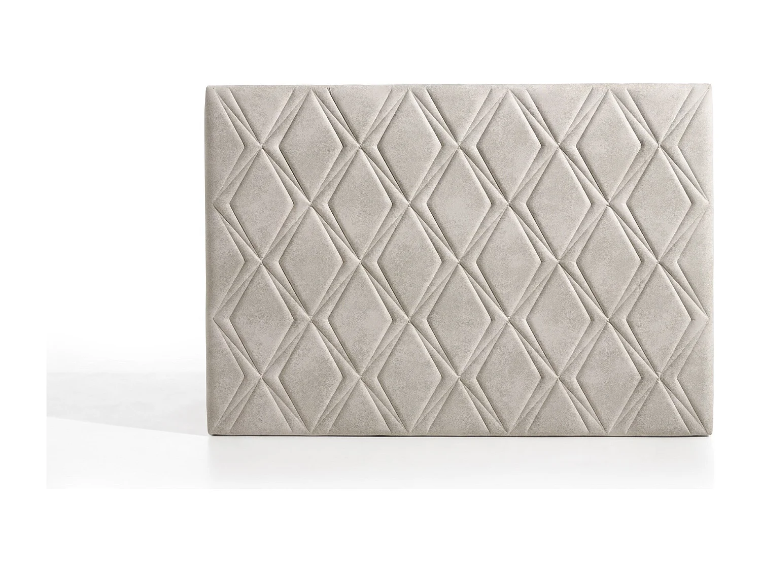 Cabecero Rubí para Cama de 120 de Tela Blanco Roto 154x115x8..