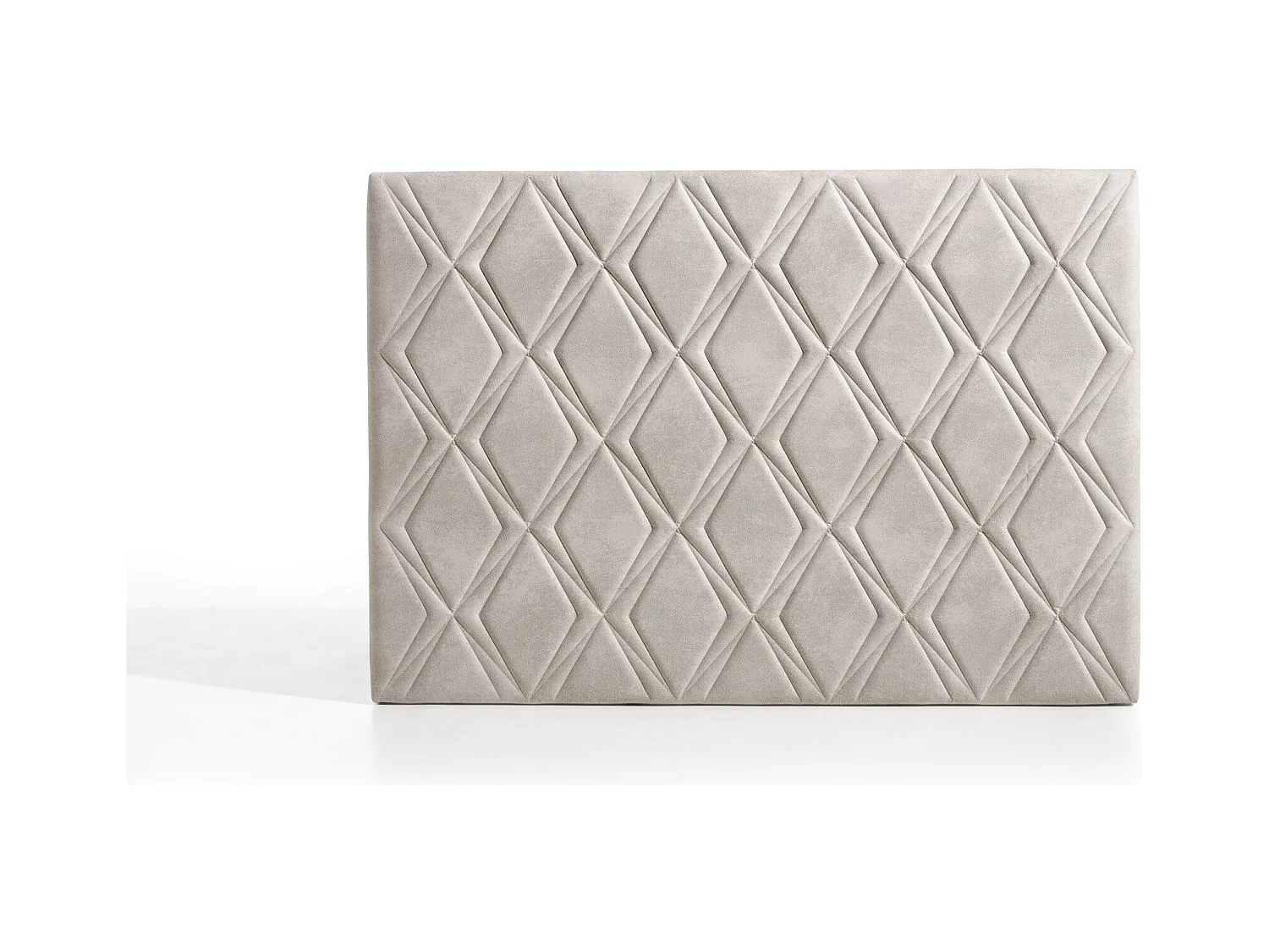Cabecero Rubí para Cama de 120 de Tela Blanco Roto 154x115x8..