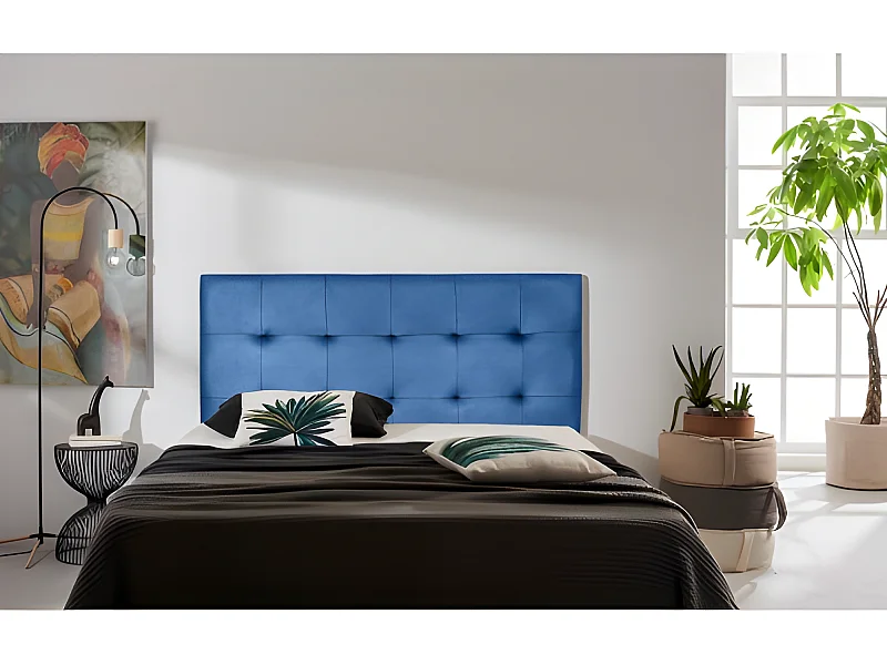 CABECERO ASTER POLIPIEL AZUL 170