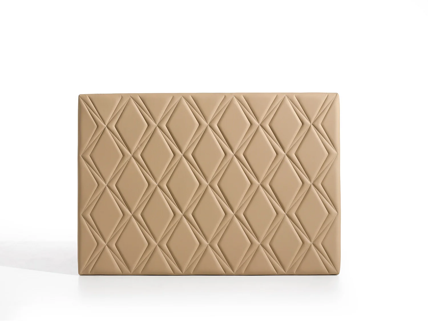 Cabecero Rubí para Cama de 110 de Polipiel Camel 115x115x8..