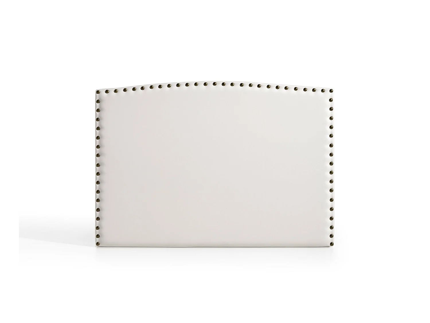 Cabecero Ambar para Cama de 140 de Polipiel Blanco 154x115x8..