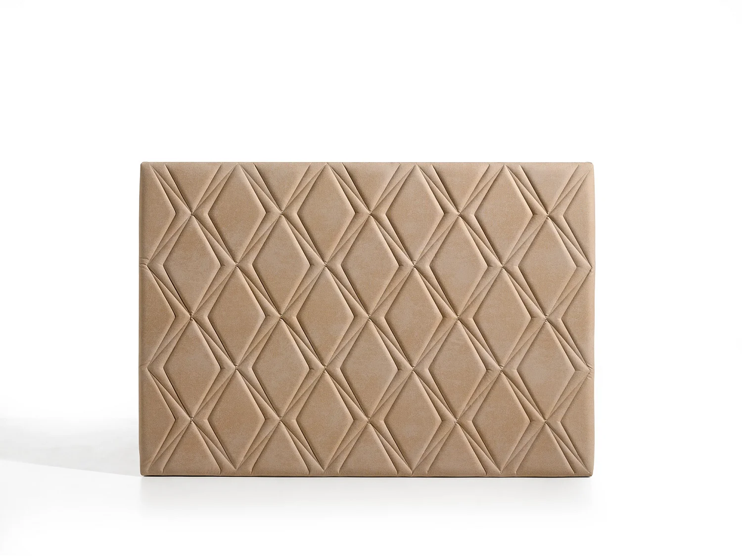 Cabecero Rubí para Cama de 140 de Tela Camel 154x115x8..