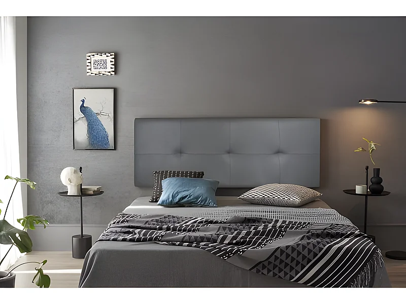 CABECERO CALA POLIPIEL CENIZA 190