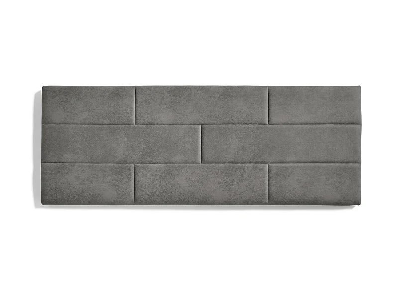 Cabecero de Cama 120 Muro Ladrillos Tela Antimanchas 152x57x5cm Gris