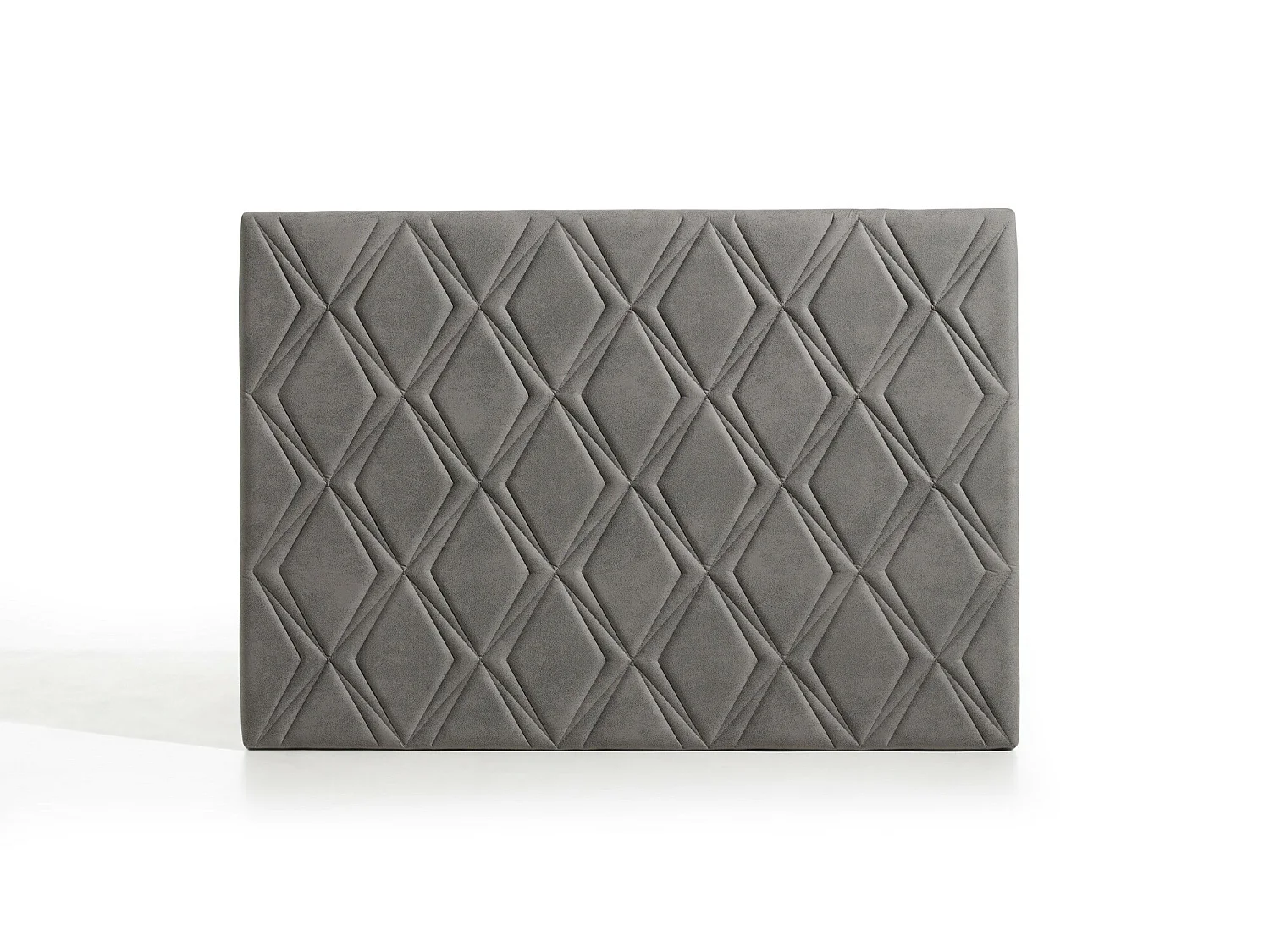 Cabecero Rubí para Cama de 135 de Tela Gris 154x115x8..