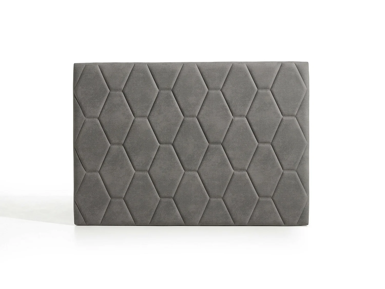 Cabecero Ágata para Cama de 80 de Tela Gris 115x115x8..