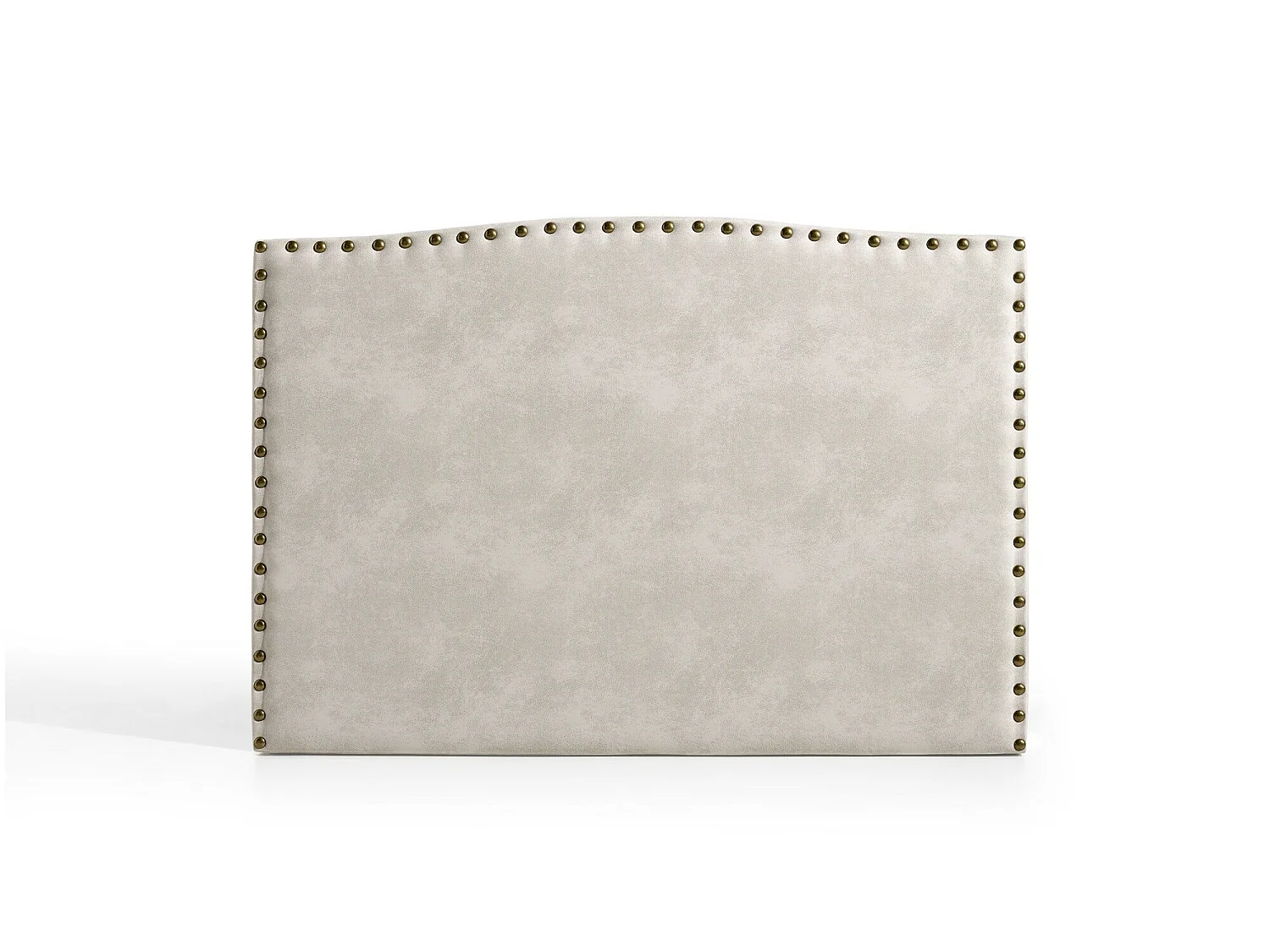 Cabecero Ambar para Cama de 140 de Tela Blanco Roto 154x115x8.