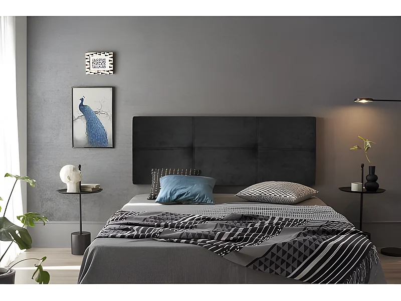 CABECERO DALIA TELA MAGNOLIA NEGRO 130