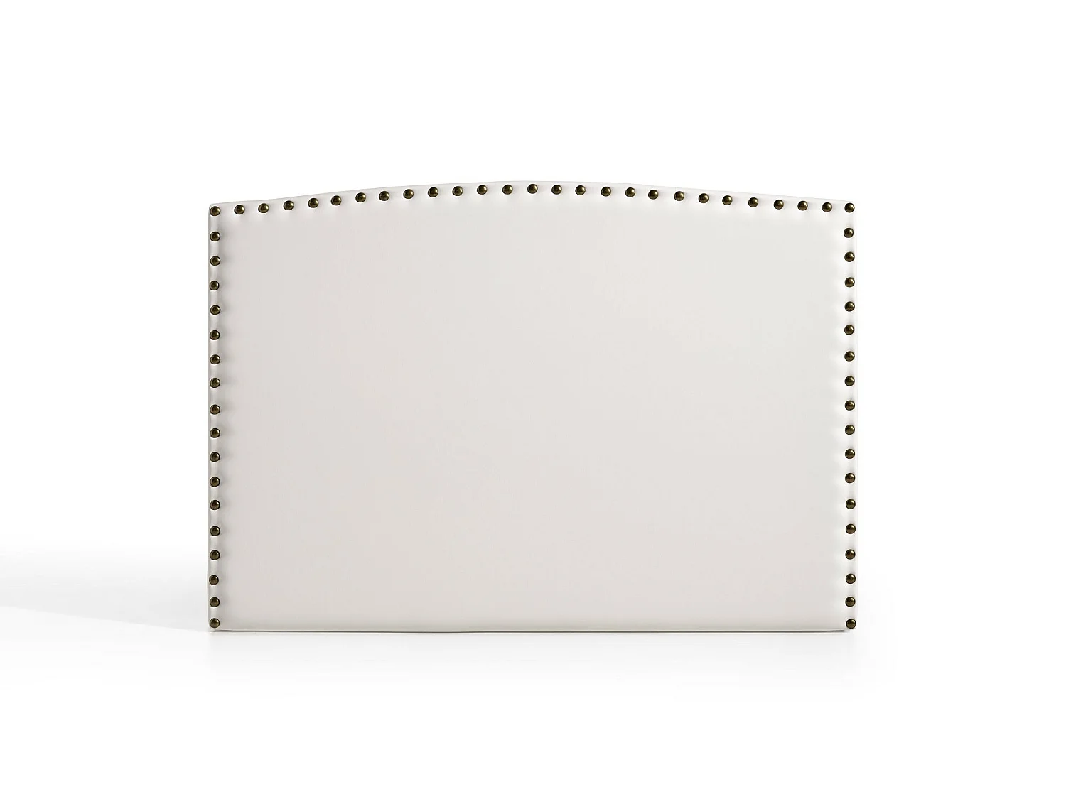 Cabecero Ambar para Cama de 135 de Polipiel Blanco 154x115x8..