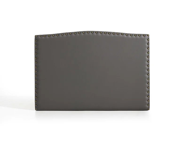 Cabecero Ambar para Cama de 90 de Polipiel Gris 115x115x8..